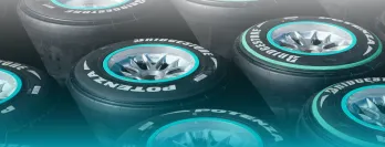 Formula One Raceway Tires in Teal